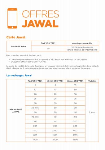 Catalogue Maroc Telecom | Catalogue Web Mobile 2022 | 03/01/2022 - 31/12/2022