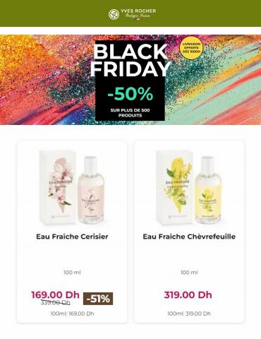 Promos de Parfumeries et Beauté à Salé | offres du vendredi noir sur Yves Rocher | 23/11/2022 - 29/11/2022