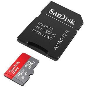 Carte Mémoire Microsdhc Sandisk Ultra 16GB (SDSQUAR-016G-GN6MN) offre à 49 Dh sur Cosmos