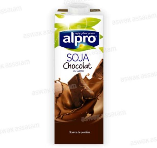 LAIT VEGETAL UHT SOJA CHOCOLAT 1L ALPRO  offre à 26,95 Dh