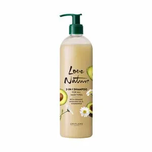 Shampooing 2 en 1 pour Tout Type de Cheveux Love Nature à l'Huile d'Avocat et à l'Extrait de Camomille Naturels offre à 99 Dh sur Oriflame