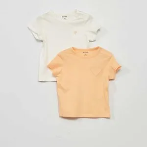 T-shirt à manches courtes
 - Orange offre à 75 Dh sur Kiabi