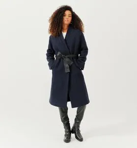 Long manteau en laine mélangée offre à 42,99 Dh sur Promod