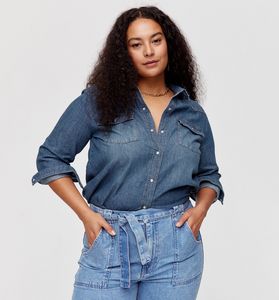 Chemise en jean Femme offre à 29,99 Dh sur Promod