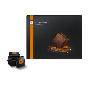 CHOCOLAT AU LAIT AUX ÉCLATS DE CARAMEL SALÉ offre à 105 Dh sur Nespresso
