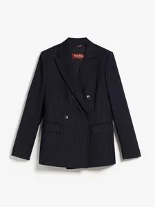 Pinstripe wool-blend blazer offre à 509 Dh sur MaxMara