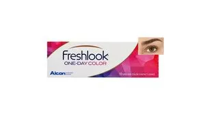 Lentilles de couleur correctrices Freshlook Oneday Noisette Boîte de 10 Alcon offre à 12,9 Dh sur Lynx Optique