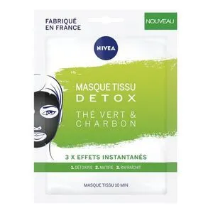 Masque Tissu Hydratant Charbon & Thé Vert - 1 masque offre à 19 Dh sur Jumia
