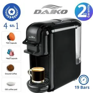Machine a café Cappuccino Daiko 19 Bar Couleur Noir offre à 615 Dh sur Jumia