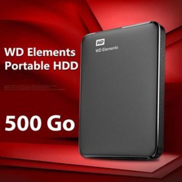 Disque dur Externe 500GB - WD Elements™ - USB 3.0 offre à 329 Dh sur Jumia