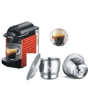 Capsule Nespresso compatible en inox rechargeable réutilisable café offre à 178 Dh sur Jumia
