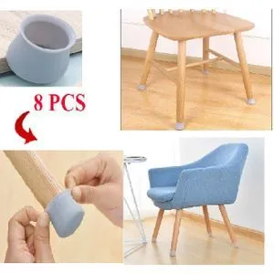 8 Pcs Protecteur de pied en Silicone gris Chaise Bureau Table Meubles Anti-slip sol offre à 39 Dh sur Jumia