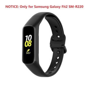 Bracelet de rechange en Silicone souple Noir pour Samsung Galaxy Fit 2 SM-R220 offre à 69 Dh sur Jumia
