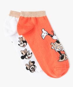 Socquettes femme avec motifs Minnie (lot de 2) - Disney vue1 - DISNEY DTR - GEMO offre à 3,49 Dh sur GÉMO