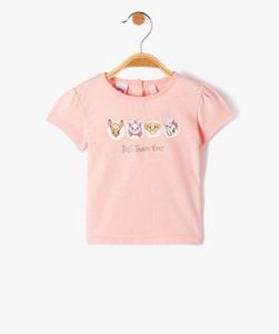 Tee-shirt bébé fille à manches courtes imprimé - Disney vue1 - DISNEY BABY - GEMO offre à 9,99 Dh sur GÉMO