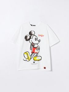 Mickey Mouse ©Disney Maxi Print T-Shirt offre à 169 Dh sur Lefties
