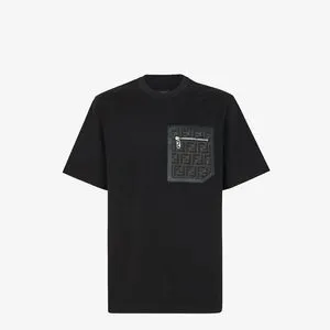 T-shirt en jersey noir offre à 750 Dh sur FENDI