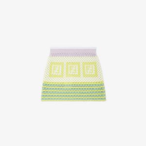 Mini-jupe en maille de coton multicolore offre à 380 Dh sur FENDI