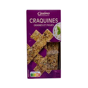 Craquines graines et figues 100g - CASINO offre à 26,95 Dh sur Marjane