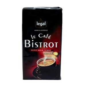 Café moulu Bistrot petit noir serré 100% Arabica 250g - LEGAL offre à 40,5 Dh sur Marjane Market