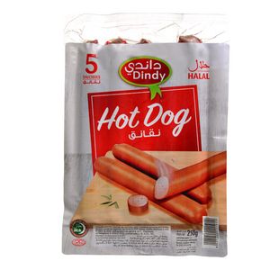 Hot dog x5 saucisses 250g - DINDY offre à 18,95 Dh sur Marjane Market