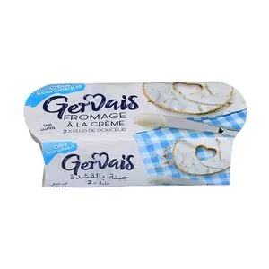 Fromage à la crème sans gluten 2x170g - GERVAIS offre à 31,9 Dh sur Marjane Market