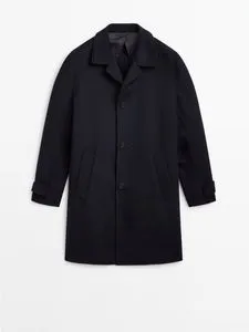 Manteau 100 % laine avec poches offre à 3699 Dh sur Massimo Dutti